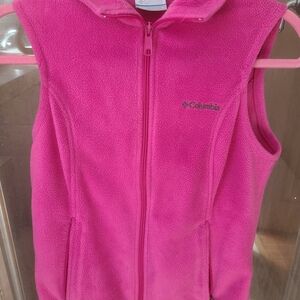 Columbia Pink Fleece Vest